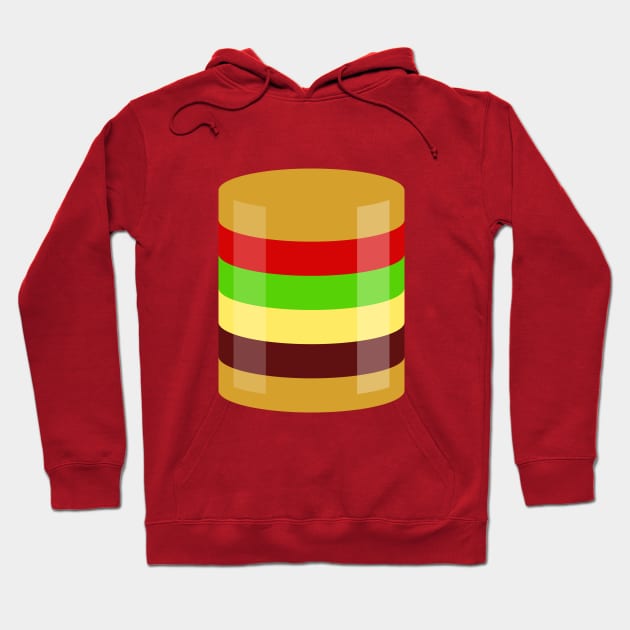 Minimal Cheeseburger Hoodie by Oswaldland